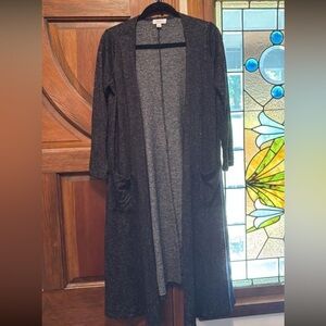 LuLaRoe Gray Long Cardigan